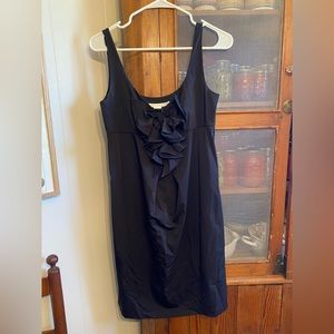 Diane Von Furstenberg Adalina Ruffle Dress Black size 8